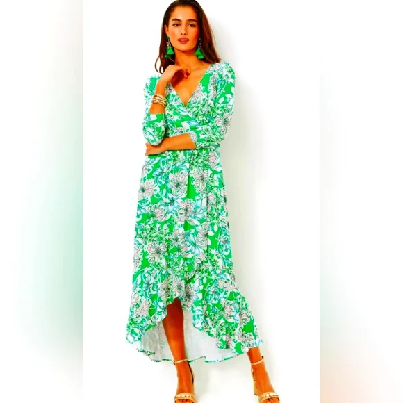 Lilly Pulitzer | Dresses | Lilly Pulitzer Nwt Moana Maxi Dress Spearmint  Blossom Views | Poshmark